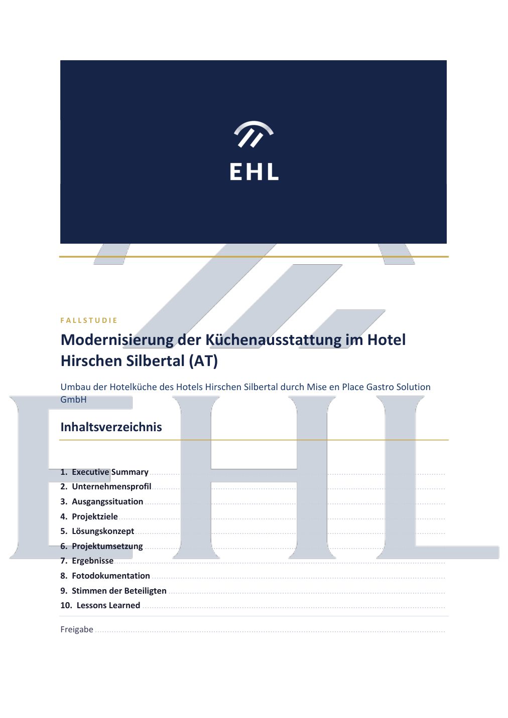 Hotel Hirschen Silbertal, Seite 1: Deckblatt
